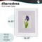 Stupell Industries Purple Stripe Iris Framed Print Under Glass, design by Lisa Wehmeyer